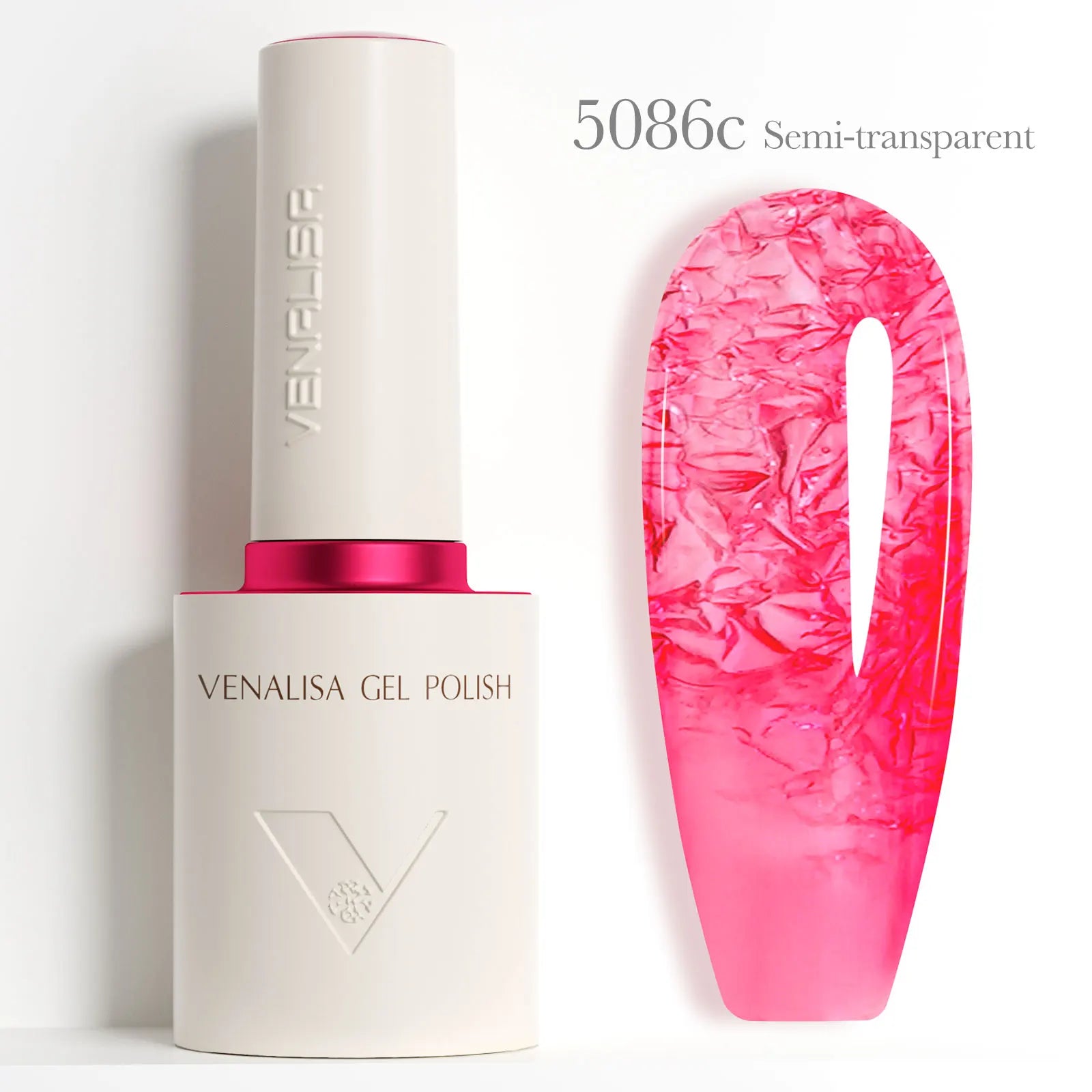 VENALISA Esmalte em Gel para Unhas Summer Nails 10ml Cor de Geleia Semi Transparente Nova Fórmula Vegana Livre de HEMA e TPO Verniz de Longa Duração em Gel UV