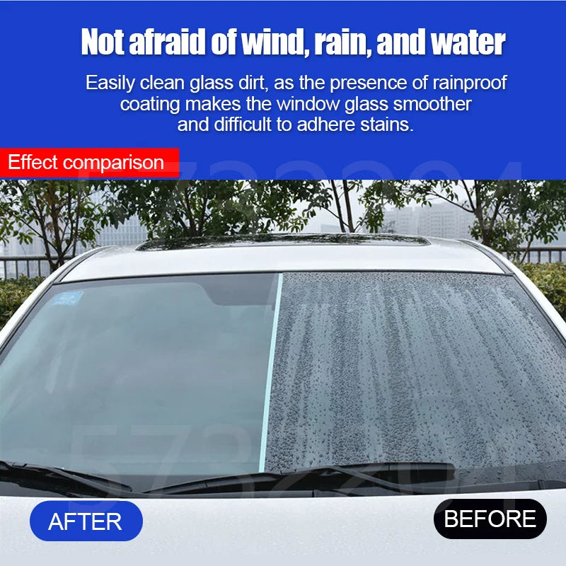 Spray repelente de água anti-chuva para vidros de carro, revestimento nano, agente hidrofóbico à prova d'água, removedor de película de óleo para vidros automotivos