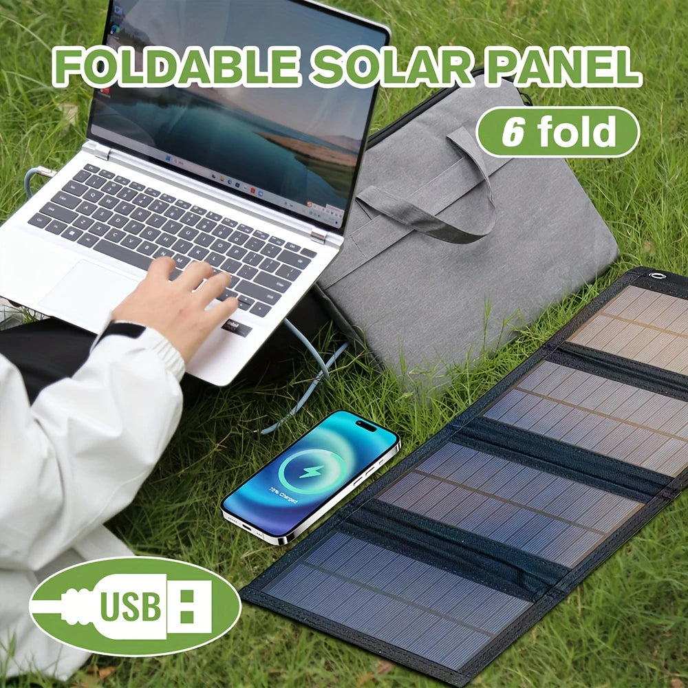 Painel Solar Portátil USB 12V